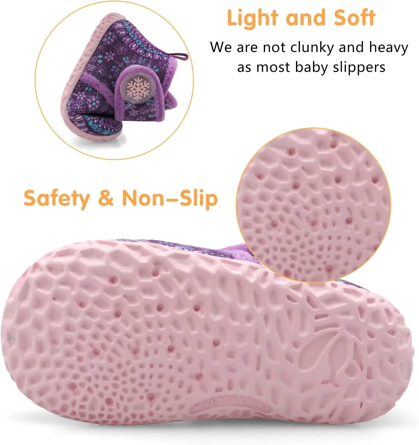 پاپوش نوزادی FEETCITY، جوراب و کفش گرم و نرم مناسب برای دختران و پسران پاپوش نوزادی FEETCITY، جوراب و کفش گرم و نرم مناسب برای دختران و پسران