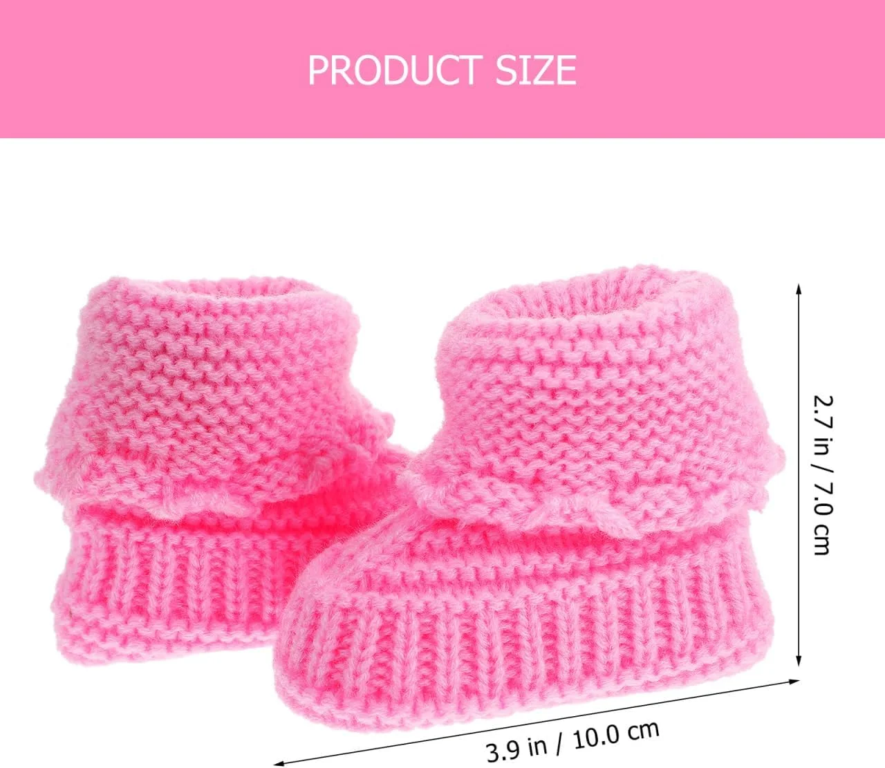 EXCEART پاپوش بافتنی نوزاد، کفش نوزادی بافتنی دست ساز، طول 10.8 سانتی متر، جنس پشمی نرم، طراحی دوست داشتنی، گرم و راحت برای زمستان، پاپوش قلاب بافی دخترانه نوزادی EXCEART پاپوش بافتنی نوزاد، کفش نوزادی بافتنی دست ساز، طول 10.8 سانتی متر، جنس پشمی نرم، طراحی دوست داشتنی، گرم و راحت برای زمستان، پاپوش قلاب بافی دخترانه نوزادی