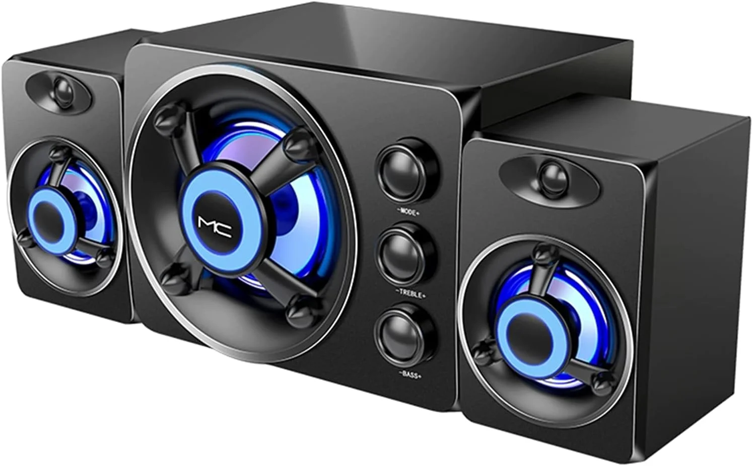 ست اسپیکر خانگی 3 در 1 lilistore D-208 ساب ووفر سوپر باس با نور LED رنگارنگ، اسپیکرهای سیمی 3.5 میلی متری با منبع تغذیه USB ست اسپیکر خانگی 3 در 1 lilistore D-208 ساب ووفر سوپر باس با نور LED رنگارنگ، اسپیکرهای سیمی 3.5 میلی متری با منبع تغذیه USB