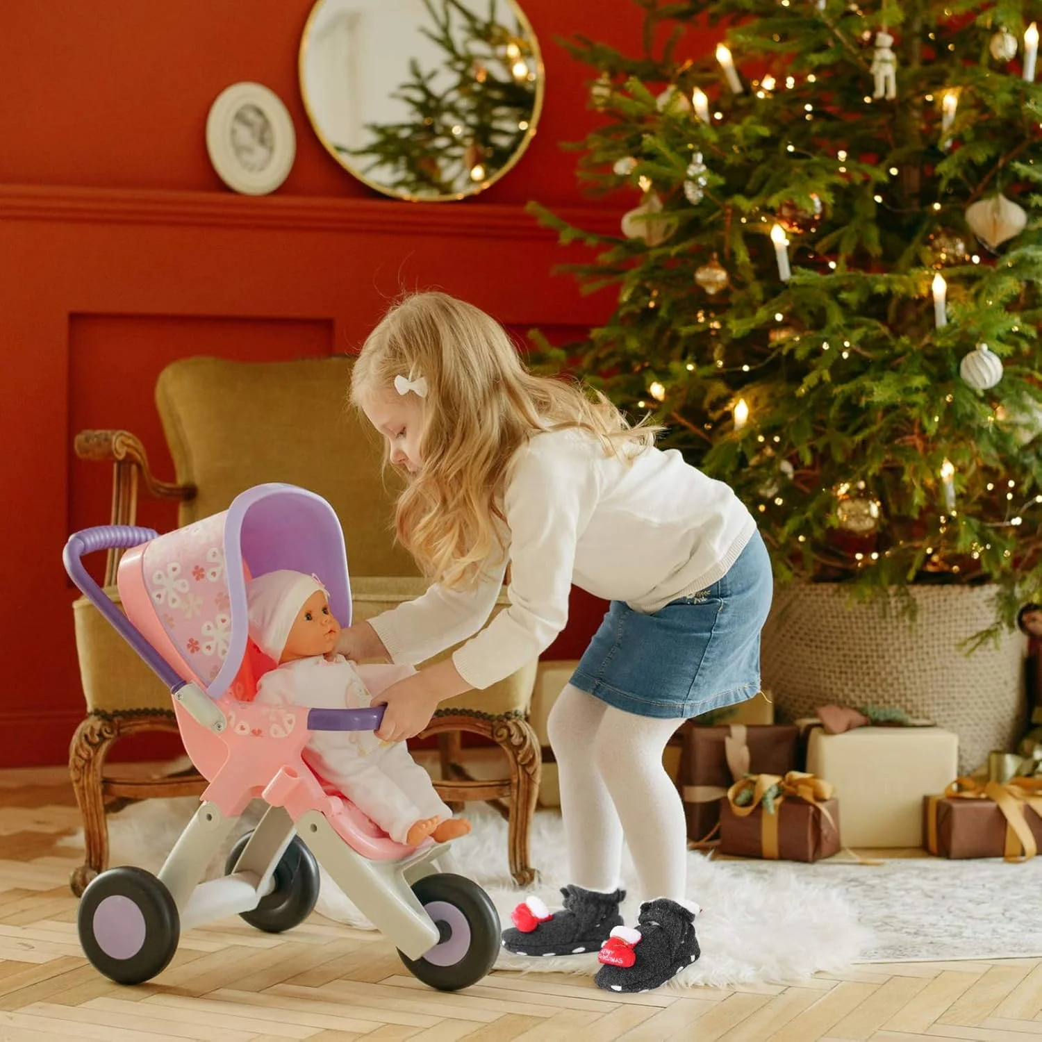 یک جفت پاپوش کریسمس نوزاد، زمستانی، گرم، پنبه ای، کفش کریسمس نوزاد، پاپوش پشمی خزدار، کفش های پیش راه رفتن تخت نوزاد، خاکستری تیره یک جفت پاپوش کریسمس نوزاد، زمستانی، گرم، پنبه ای، کفش کریسمس نوزاد، پاپوش پشمی خزدار، کفش های پیش راه رفتن تخت نوزاد، خاکستری تیره