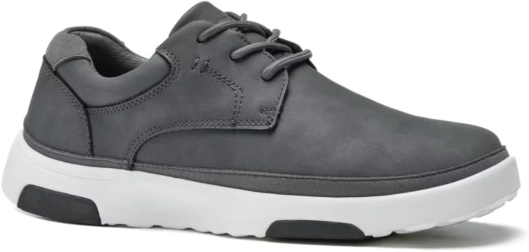 کفش کتانی مردانه ارتوکامفوت با پشتیبانی از قوس پا، کفش آکسفورد راحت و مناسب برای استفاده روزمره و فضای باز، کفش پیاده روی چرمی ارتوپدی غیر رسمی برای تسکین درد پاشنه و پا