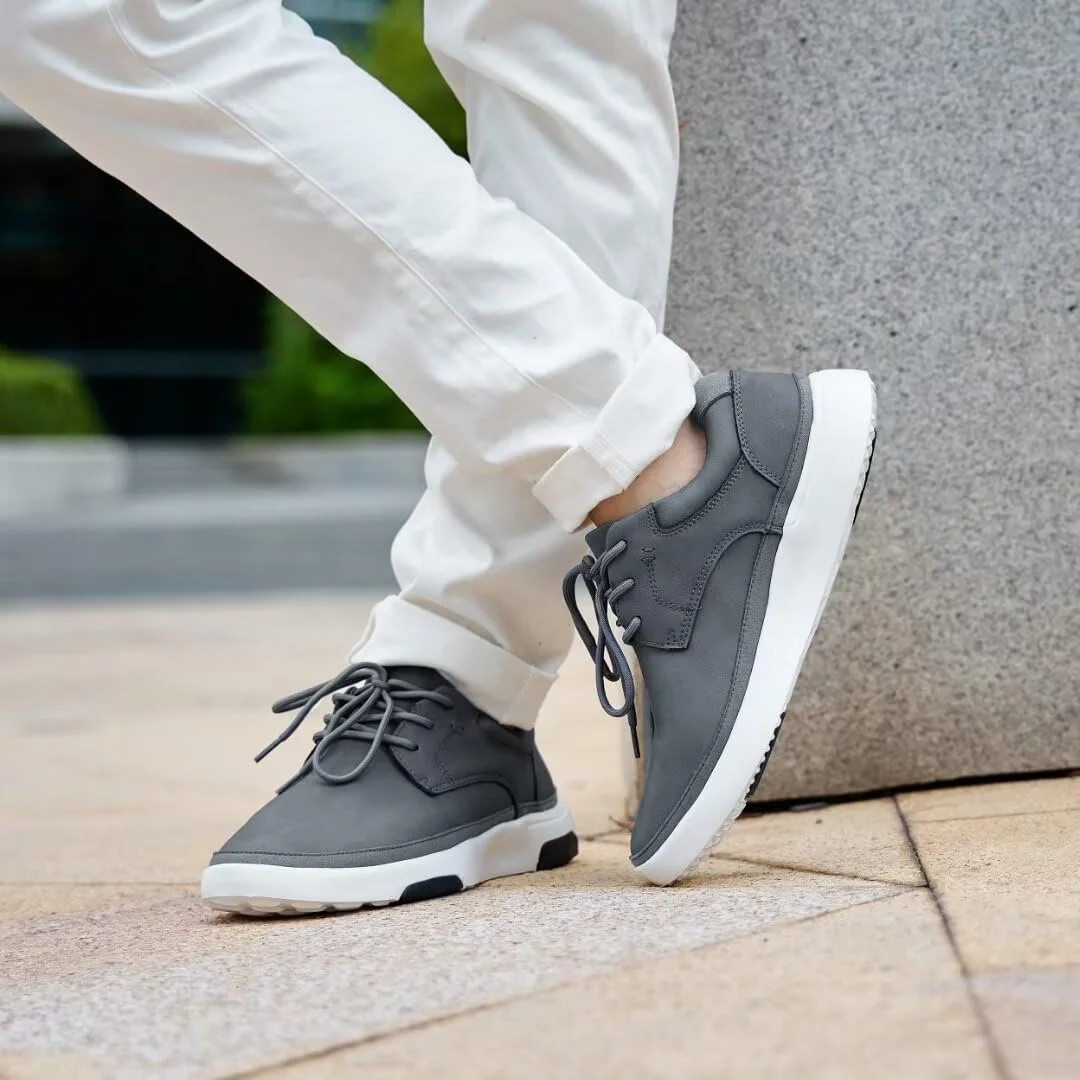 کفش کتانی مردانه ارتوکامفوت با پشتیبانی از قوس پا، کفش آکسفورد راحت و مناسب برای استفاده روزمره و فضای باز، کفش پیاده روی چرمی ارتوپدی غیر رسمی برای تسکین درد پاشنه و پا