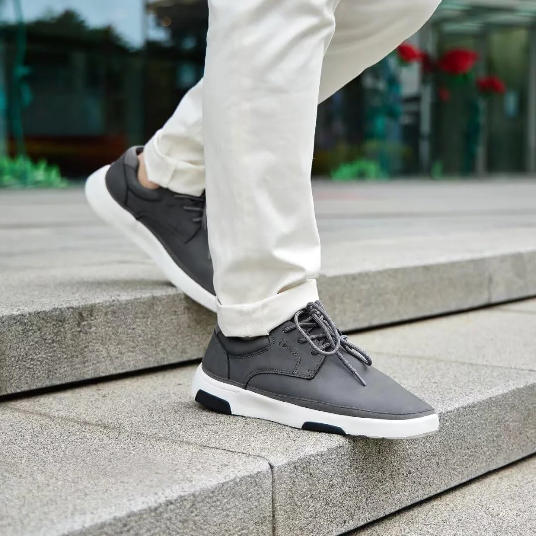 کفش کتانی مردانه ارتوکامفوت با پشتیبانی از قوس پا، کفش آکسفورد راحت و مناسب برای استفاده روزمره و فضای باز، کفش پیاده روی چرمی ارتوپدی غیر رسمی برای تسکین درد پاشنه و پا