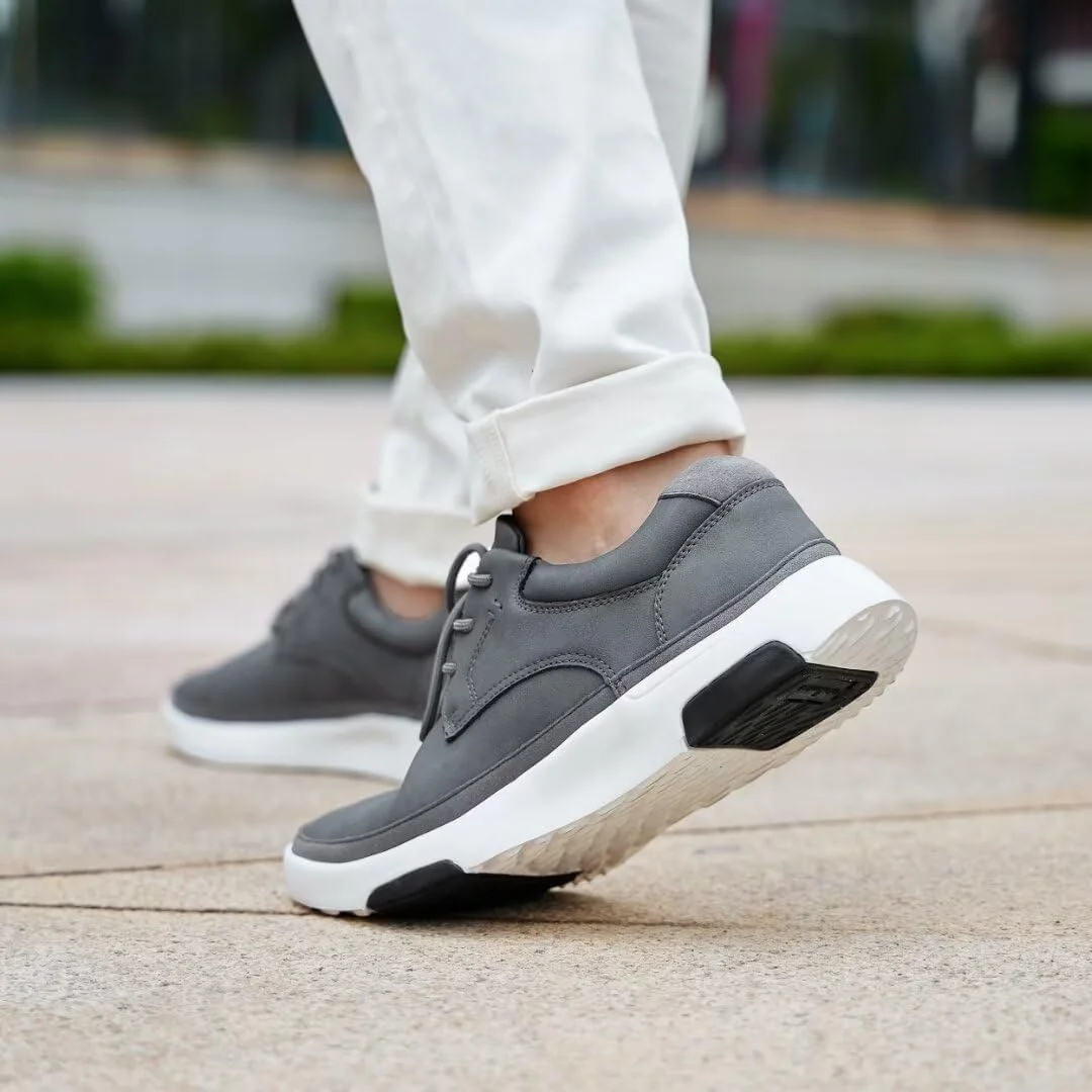 کفش کتانی مردانه ارتوکامفوت با پشتیبانی از قوس پا، کفش آکسفورد راحت و مناسب برای استفاده روزمره و فضای باز، کفش پیاده روی چرمی ارتوپدی غیر رسمی برای تسکین درد پاشنه و پا