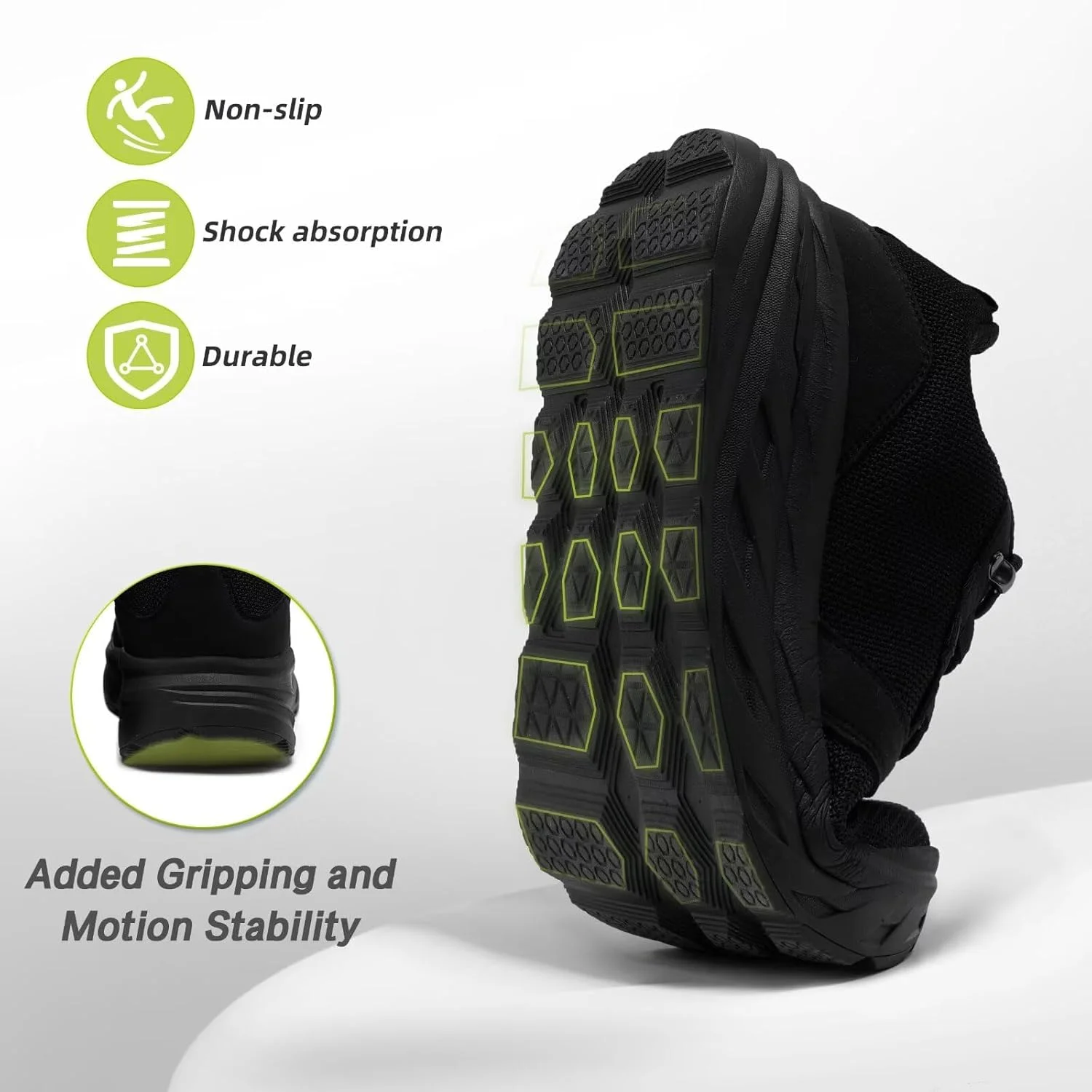 کفش‌های ارتوپدی OrthoComfoot برای آقایان، مناسب پنجه پهن، کفش‌های کتانی دیابتی راحت و شیک با پشتیبانی از قوس پا برای پاهای متورم، کفش‌های غیررسمی پلانتار فاسیایتیس برای تسکین درد پاشنه و پا