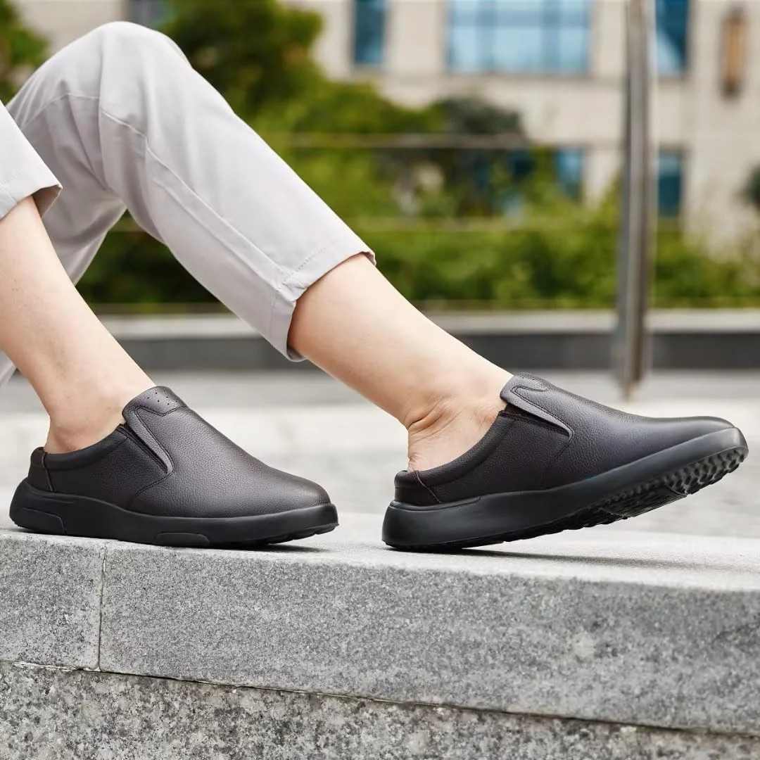 OrthoComfoot Comfortable Mens Oxford Dress Shoes for Plantar Fasciitis, Orthopedic Genuine Leather Loafers with Arch Support, Casual Walking Shoes for Foot and Heel Pain Relief OrthoComfoot Comfortable Mens Oxford Dress Shoes for Plantar Fasciitis, Orthopedic Genuine Leather Loafers with Arch Support, Casual Walking Shoes for Foot and Heel Pain Relief