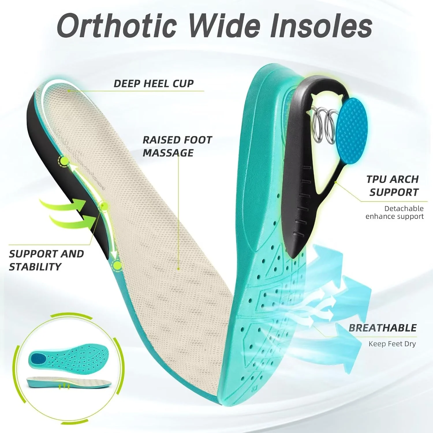 کفش پیاده روی ارتوپدی دیابتی پهن زنانه OrthoComfoot: کفش کتانی راحت و غیر رسمی با پشتیبانی از قوس پا برای پلانتار فاسایتیس، کفش کار ارتوپدی با قوس زیاد برای پای متورم و درد مچ پا و پاشنه