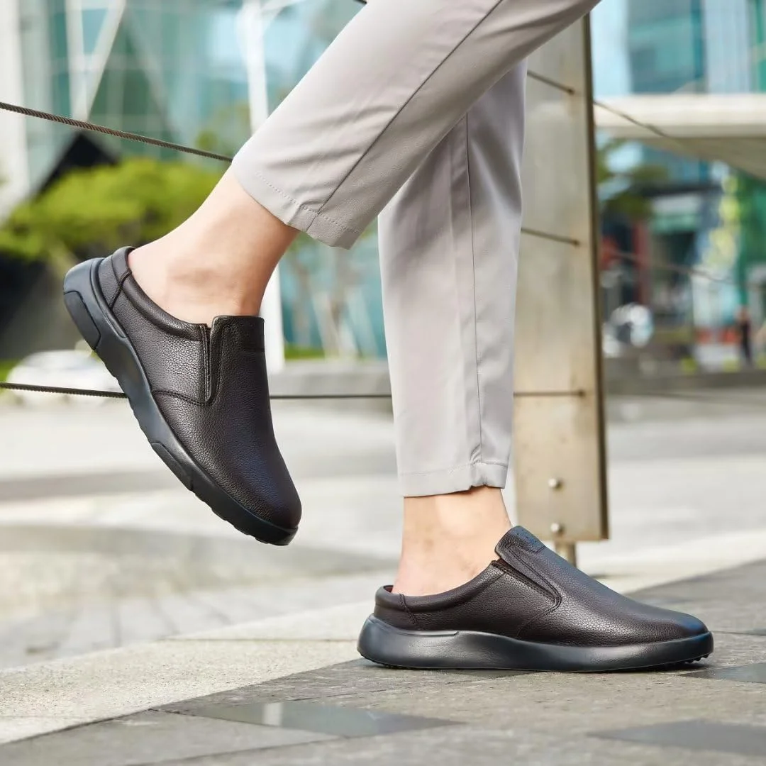 OrthoComfoot Comfortable Mens Oxford Dress Shoes for Plantar Fasciitis, Orthopedic Genuine Leather Loafers with Arch Support, Casual Walking Shoes for Foot and Heel Pain Relief OrthoComfoot Comfortable Mens Oxford Dress Shoes for Plantar Fasciitis, Orthopedic Genuine Leather Loafers with Arch Support, Casual Walking Shoes for Foot and Heel Pain Relief