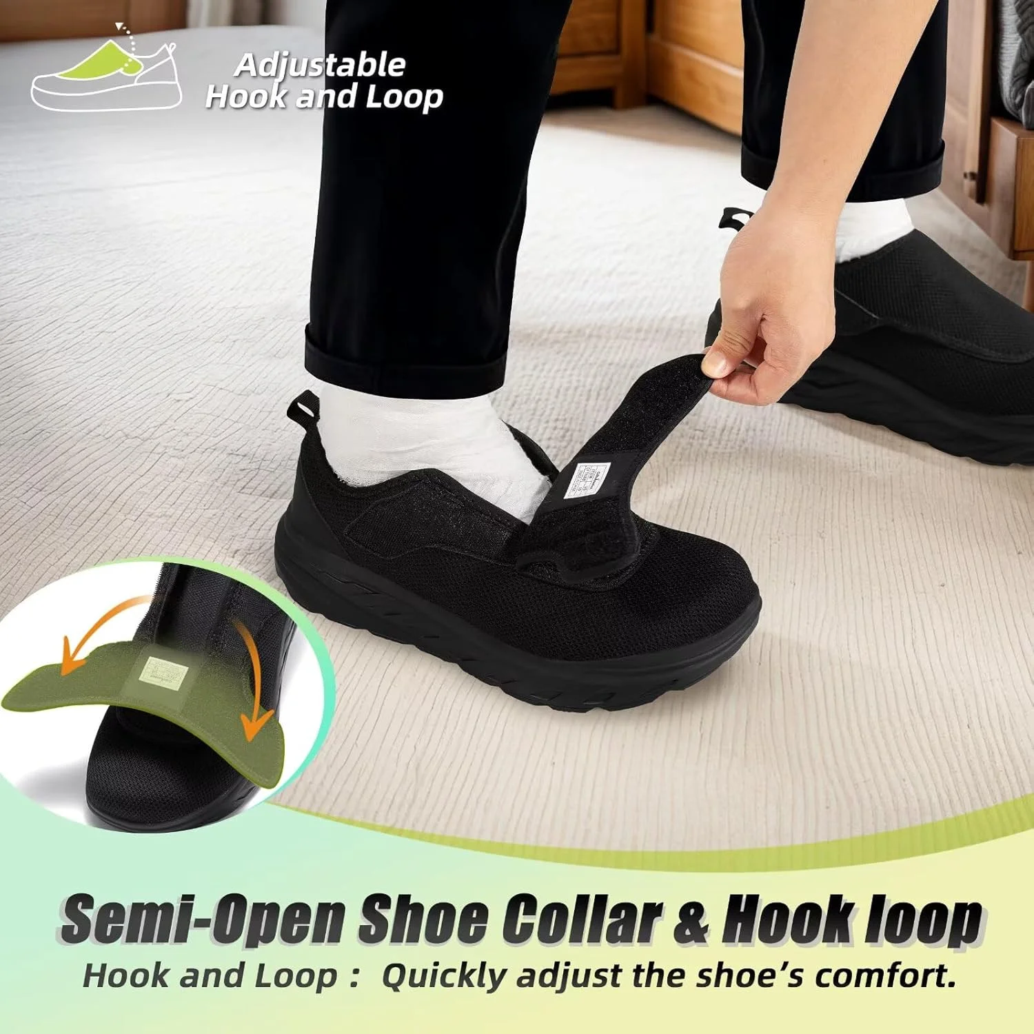 کفش پیاده روی ارتوپدی مردانه OrthoComfoot، فوق العاده پهن و مناسب دیابتی ها: راحت، قابل تنظیم، دارای قوس بالایی آسان، مناسب برای پاهای متورم، کفش های ارتوپدی غیر رسمی برای درد پاشنه و کف پا کفش پیاده روی ارتوپدی مردانه OrthoComfoot، فوق العاده پهن و مناسب دیابتی ها: راحت، قابل تنظیم، دارای قوس بالایی آسان، مناسب برای پاهای متورم، کفش های ارتوپدی غیر رسمی برای درد پاشنه و کف پا