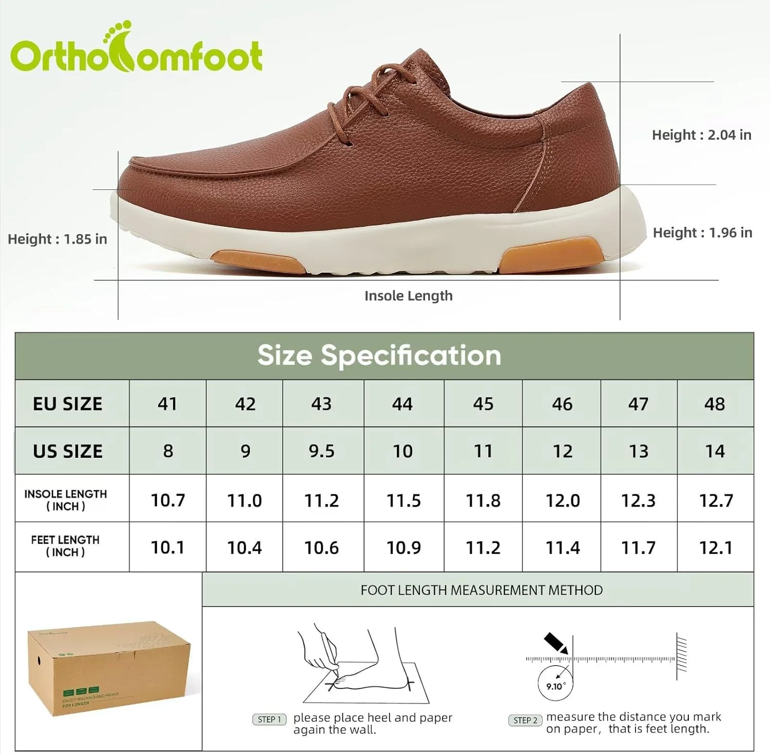 کفش های رسمی چرمی ارتوکامفورت مردانه: کفش های کتانی طبی و شیک برای پیاده روی، مناسب فاشیای کف پا با پشتیبانی از قوس پا، کفش های آکسفورد طبی راحت برای کار و تسکین درد پا و پاشنه