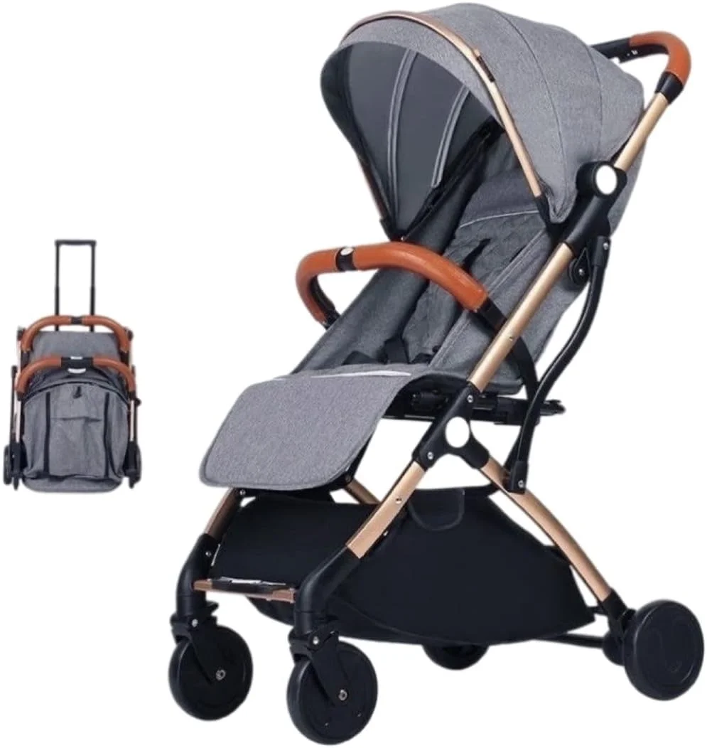 Babyclub Baby Stroller Plane Lightweight Portable Travelling Pram (Gray)