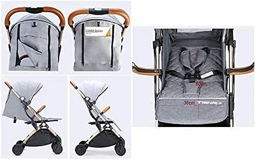 Babyclub Baby Stroller Plane Lightweight Portable Travelling Pram (Gray) Babyclub Baby Stroller Plane Lightweight Portable Travelling Pram (Gray)