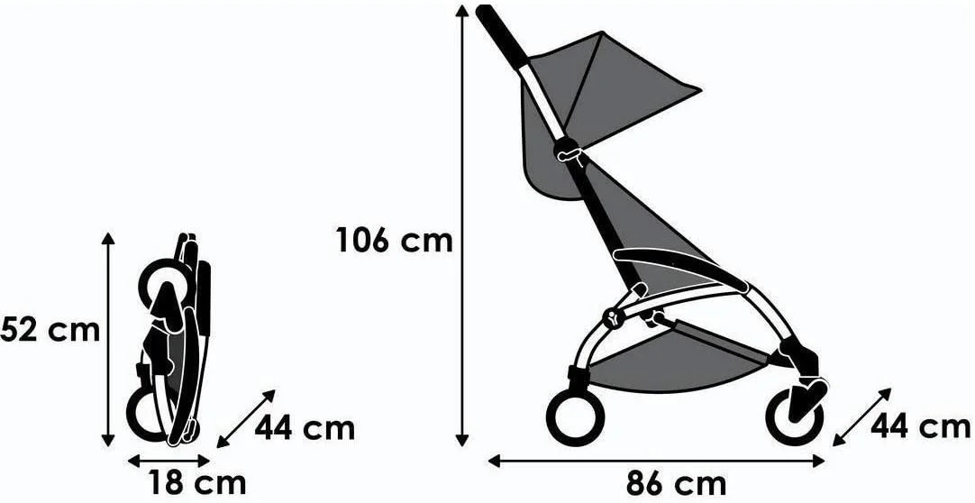 Baby Time Mini Portable Stroller - Black Baby Time Mini Portable Stroller - Black