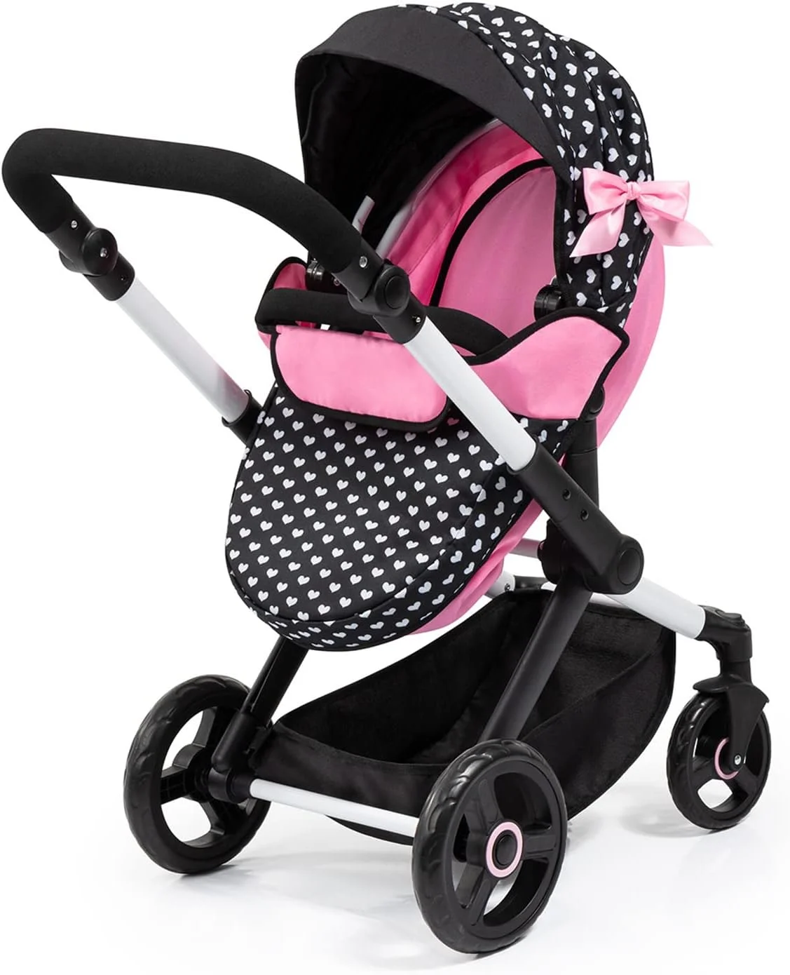 کالسکه عروسک ترکیبی Bayer Design 17060AA مدل Xeo، دسته قابل تنظیم ارتفاع، تبدیلشدنی، به همراه کیف کالسکه عروسک ترکیبی Bayer Design 17060AA مدل Xeo، دسته قابل تنظیم ارتفاع، تبدیلشدنی، به همراه کیف