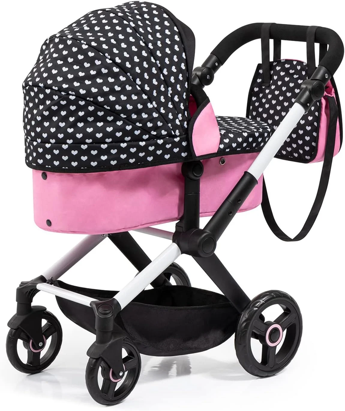 کالسکه عروسک ترکیبی Bayer Design 17060AA مدل Xeo، دسته قابل تنظیم ارتفاع، تبدیلشدنی، به همراه کیف کالسکه عروسک ترکیبی Bayer Design 17060AA مدل Xeo، دسته قابل تنظیم ارتفاع، تبدیلشدنی، به همراه کیف