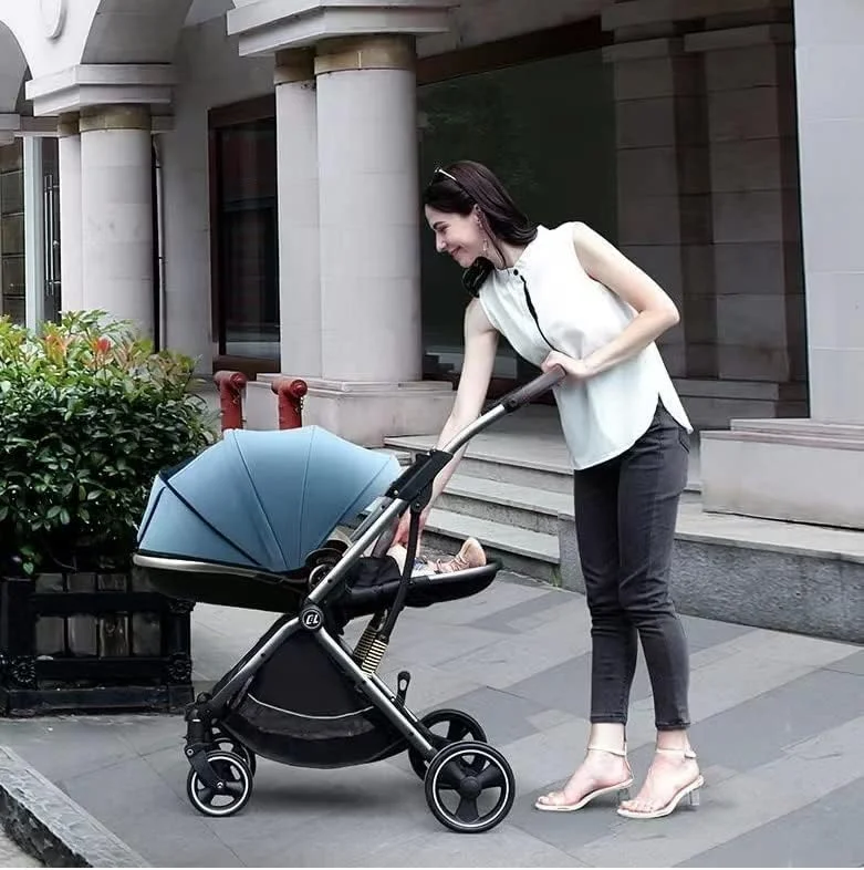 کالسکه کودک Babyclub با قابلیت نشستن و دراز کشیدن، دارای دید بالا، جذب شوک سبک، تاشو، کالسکه دو طرفه برای نوزاد و کودک 3 ساله (مشکی) کالسکه کودک Babyclub با قابلیت نشستن و دراز کشیدن، دارای دید بالا، جذب شوک سبک، تاشو، کالسکه دو طرفه برای نوزاد و کودک 3 ساله (مشکی)