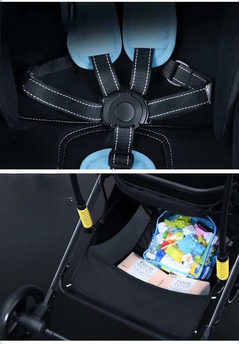 کالسکه کودک Babyclub با قابلیت نشستن و دراز کشیدن، دارای دید بالا، جذب شوک سبک، تاشو، کالسکه دو طرفه برای نوزاد و کودک 3 ساله (مشکی) کالسکه کودک Babyclub با قابلیت نشستن و دراز کشیدن، دارای دید بالا، جذب شوک سبک، تاشو، کالسکه دو طرفه برای نوزاد و کودک 3 ساله (مشکی)