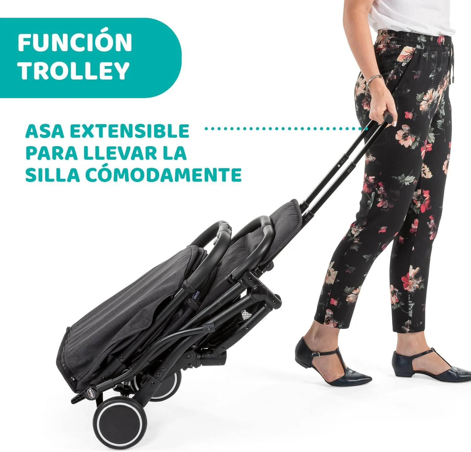 Chicco Trolley Me Convertible Stroller 0m-5y, Stone
