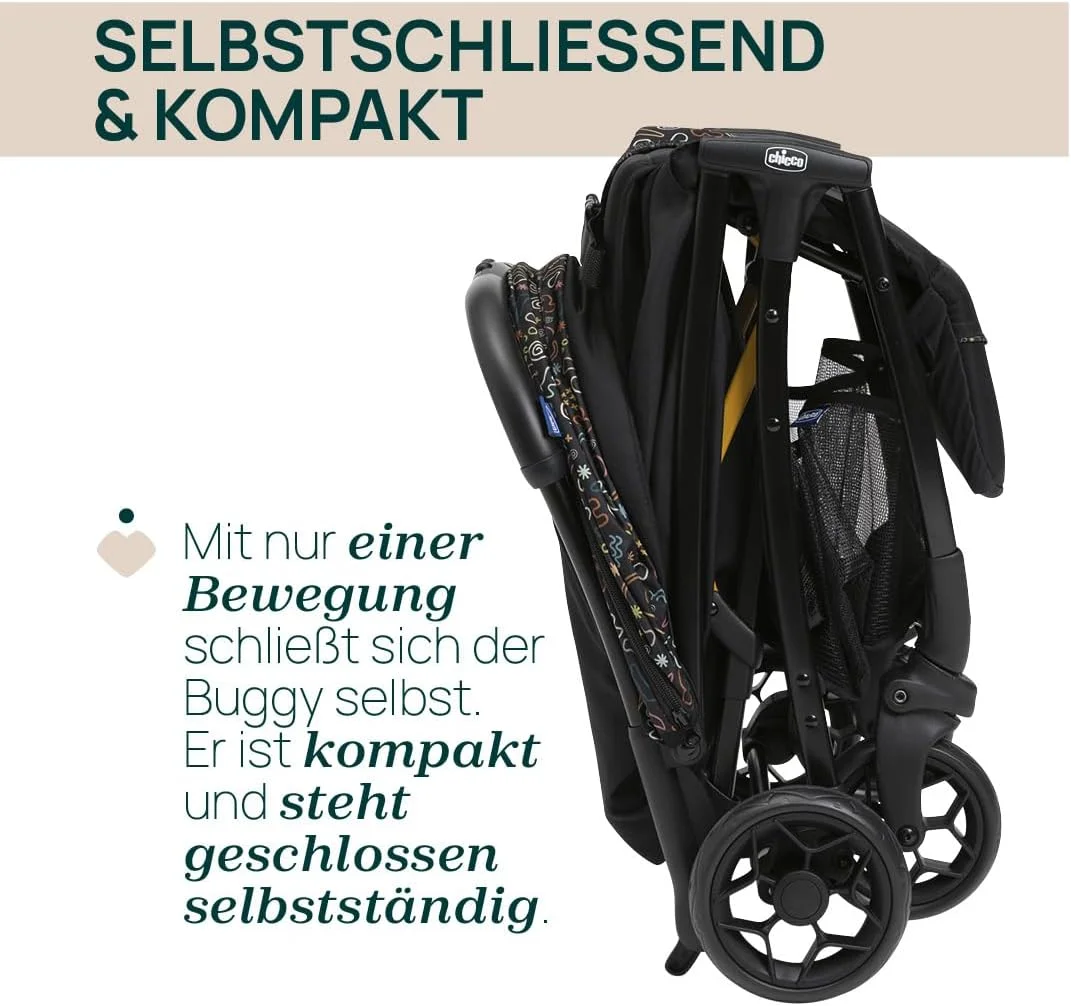 Chicco Glee Stroller 0m-4y, Playful Black Chicco Glee Stroller 0m-4y, Playful Black