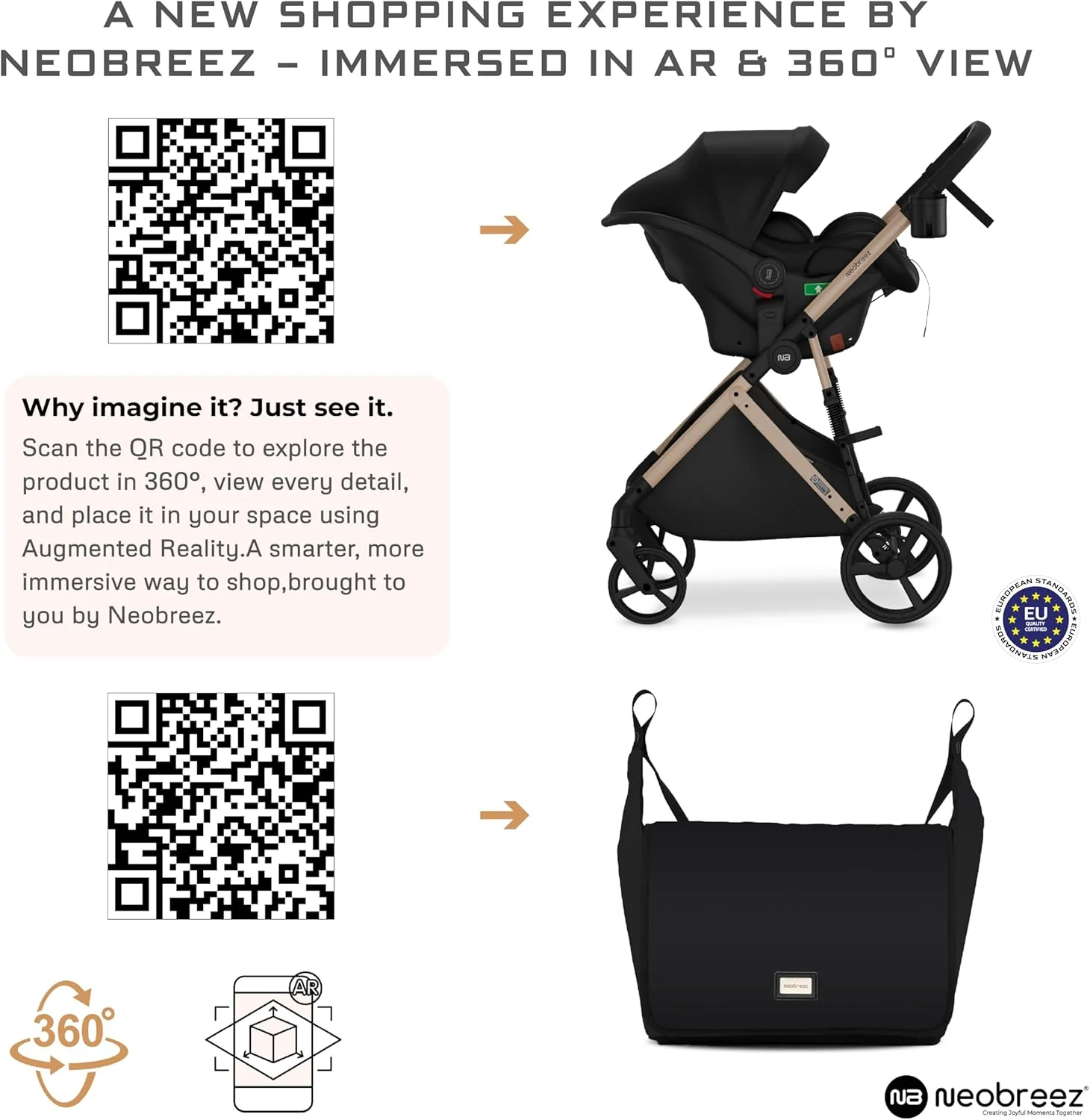 ست کالسکه مسافرتی 3 در 1 نوزاد HEXA3X به همراه صندلی ماشین، سبد XL، سایبان ضد آب UPF 50+، کالسکه با دسته قابل برگشت، 0-4 سال، 22 کیلوگرم ست کالسکه مسافرتی 3 در 1 نوزاد HEXA3X به همراه صندلی ماشین، سبد XL، سایبان ضد آب UPF 50+، کالسکه با دسته قابل برگشت، 0-4 سال، 22 کیلوگرم