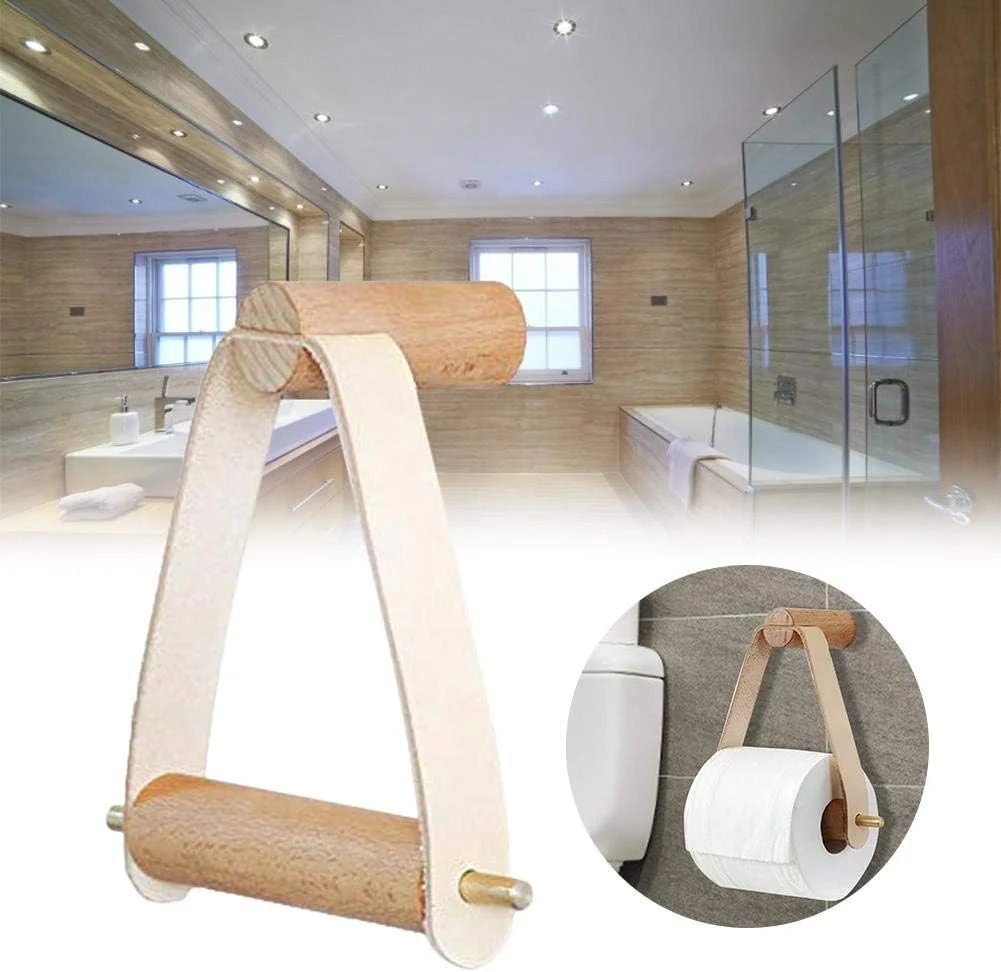 Wooden Toilet Paper Holder Wall Mount Holder Bathroom Accessories Retro Graceful Wooden Toilet Paper Holder Wall Mount Holder Bathroom Accessories Retro Graceful