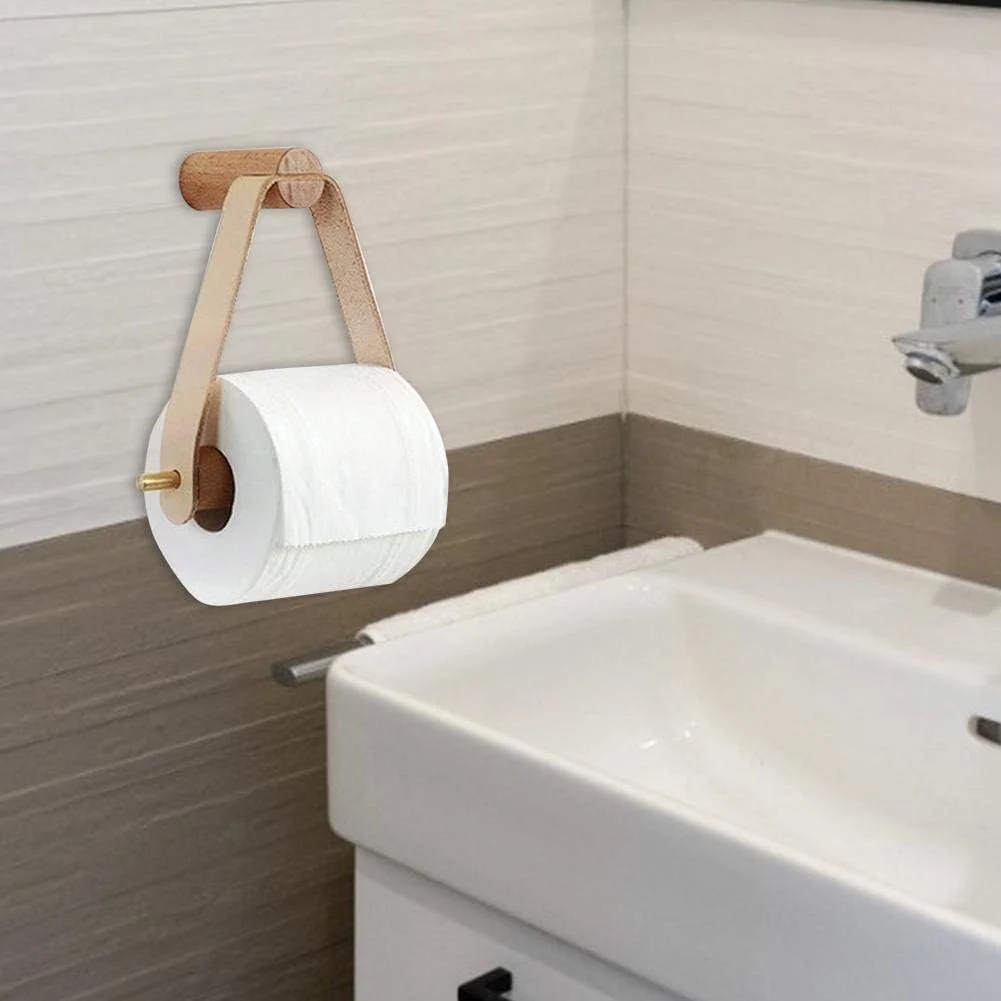 Wooden Toilet Paper Holder Wall Mount Holder Bathroom Accessories Retro Graceful Wooden Toilet Paper Holder Wall Mount Holder Bathroom Accessories Retro Graceful