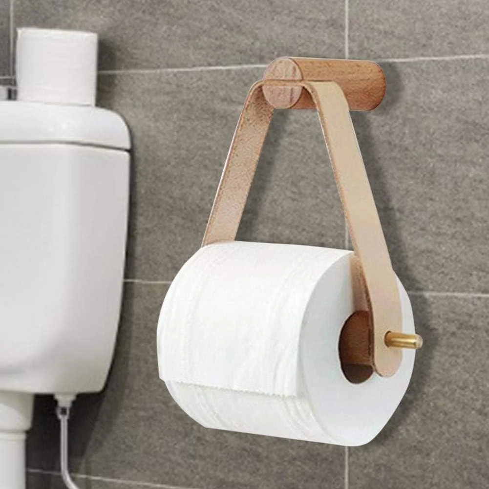 Wooden Toilet Paper Holder Wall Mount Holder Bathroom Accessories Retro Graceful Wooden Toilet Paper Holder Wall Mount Holder Bathroom Accessories Retro Graceful