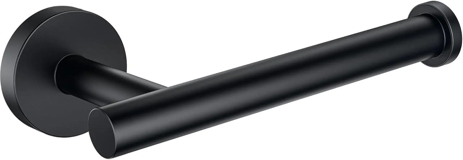 جا دستمال کاغذی توالت WOOPHEN استیل ضد زنگ SUS304، جا رولی دستمال کاغذی گرد مدرن نصب شده روی دیوار، جا دستمال کاغذی توالت 6 اینچی برای حمام، آشپزخانه، دستشویی (مشکی مات) جا دستمال کاغذی توالت WOOPHEN استیل ضد زنگ SUS304، جا رولی دستمال کاغذی گرد مدرن نصب شده روی دیوار، جا دستمال کاغذی توالت 6 اینچی برای حمام، آشپزخانه، دستشویی (مشکی مات)