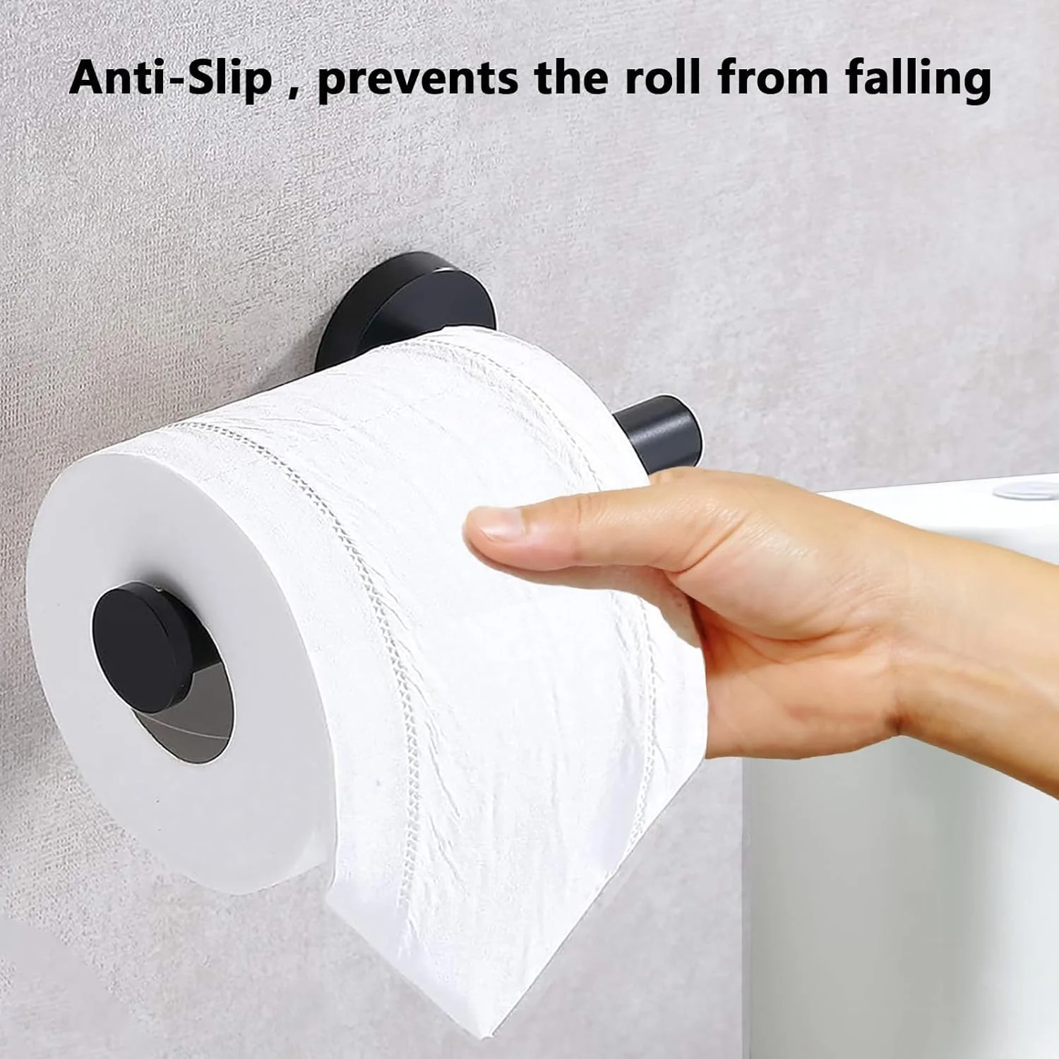 جا دستمال کاغذی توالت WOOPHEN استیل ضد زنگ SUS304، جا رولی دستمال کاغذی گرد مدرن نصب شده روی دیوار، جا دستمال کاغذی توالت 6 اینچی برای حمام، آشپزخانه، دستشویی (مشکی مات) جا دستمال کاغذی توالت WOOPHEN استیل ضد زنگ SUS304، جا رولی دستمال کاغذی گرد مدرن نصب شده روی دیوار، جا دستمال کاغذی توالت 6 اینچی برای حمام، آشپزخانه، دستشویی (مشکی مات)