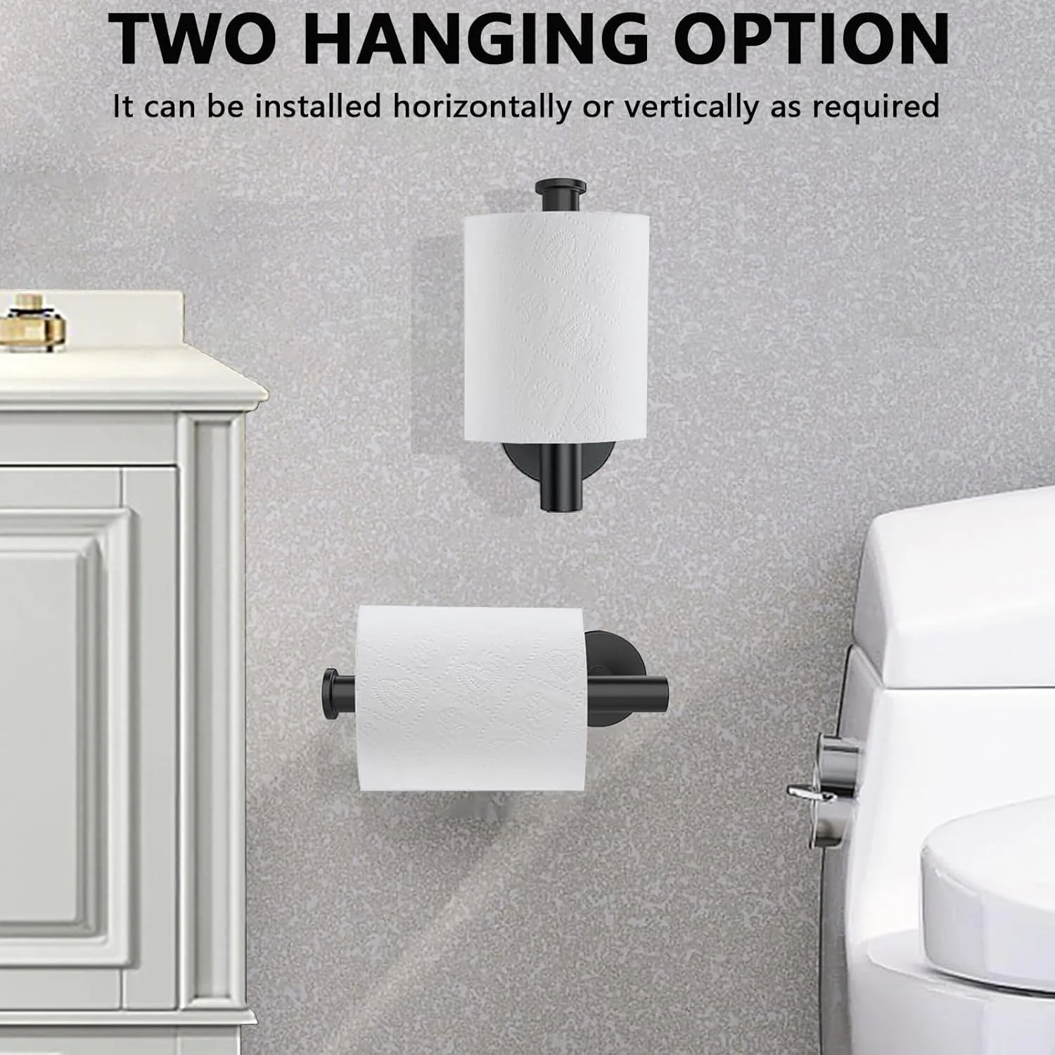 جا دستمال کاغذی توالت WOOPHEN استیل ضد زنگ SUS304، جا رولی دستمال کاغذی گرد مدرن نصب شده روی دیوار، جا دستمال کاغذی توالت 6 اینچی برای حمام، آشپزخانه، دستشویی (مشکی مات) جا دستمال کاغذی توالت WOOPHEN استیل ضد زنگ SUS304، جا رولی دستمال کاغذی گرد مدرن نصب شده روی دیوار، جا دستمال کاغذی توالت 6 اینچی برای حمام، آشپزخانه، دستشویی (مشکی مات)