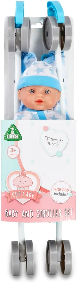 ست کالسکه و عروسک نوزاد کاپ کیک آبی Early Learning Centre، لوازم جانبی عروسک نوزاد، مناسب کودکان نوپا، بازی تخیلی، ایفای نقش، بازی وانمودی، 3 سال به بالا ست کالسکه و عروسک نوزاد کاپ کیک آبی Early Learning Centre، لوازم جانبی عروسک نوزاد، مناسب کودکان نوپا، بازی تخیلی، ایفای نقش، بازی وانمودی، 3 سال به بالا