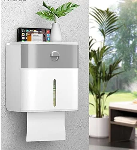 جا دستمال کاغذی ضد آب WXYZABC، دیواری، با ظرفیت بزرگ، دارای کشو، قابل حمل، قفسه دستمال کاغذی حمام جا دستمال کاغذی ضد آب WXYZABC، دیواری، با ظرفیت بزرگ، دارای کشو، قابل حمل، قفسه دستمال کاغذی حمام