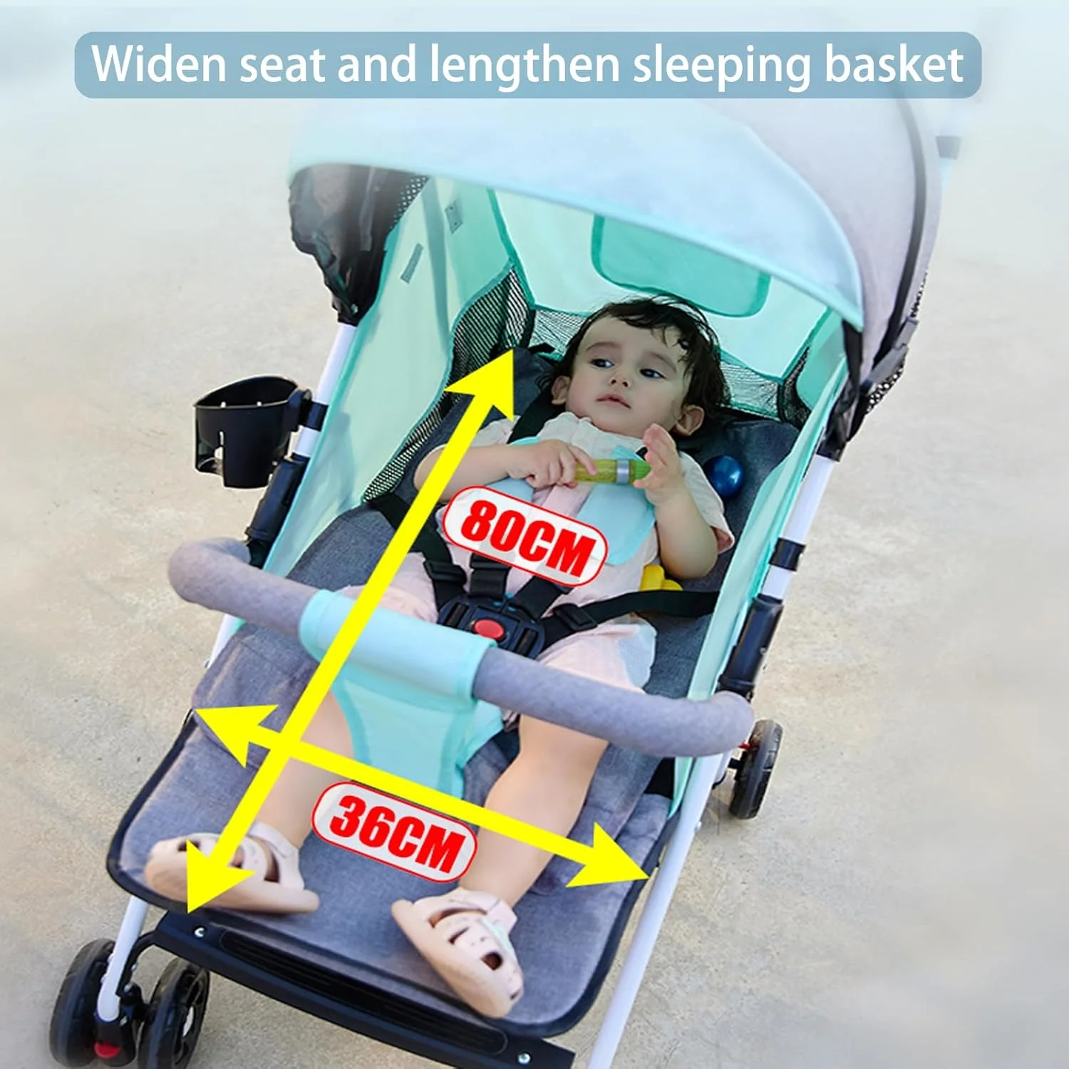 کالسکه مسافرتی سبک وزن OYDAS، تاشو با یک دست، دارای پشتی قابل تنظیم، کمربند ایمنی 5 نقطه ای و سبد ذخیره سازی بزرگ - جمع و جور برای هواپیما/ماشین، مناسب برای نوزاد از بدو تولد تا 3 سال (0-25 کیلوگرم) کالسکه مسافرتی سبک وزن OYDAS، تاشو با یک دست، دارای پشتی قابل تنظیم، کمربند ایمنی 5 نقطه ای و سبد ذخیره سازی بزرگ - جمع و جور برای هواپیما/ماشین، مناسب برای نوزاد از بدو تولد تا 3 سال (0-25 کیلوگرم)