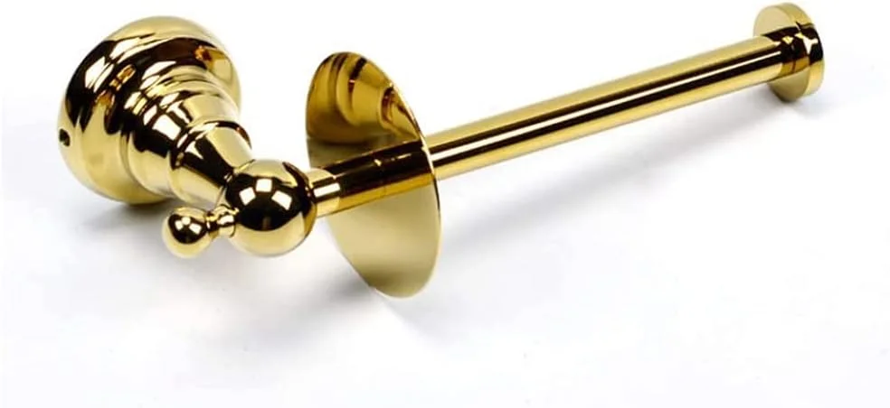 نگهدارنده دستمال توالت دیواری آلیاژ روی XWBLDBDFC، نگهدارنده رول توالت آبکاری شده طلایی مناسب حمام، ابعاد 18.4x9 سانتی متر نگهدارنده دستمال توالت دیواری آلیاژ روی XWBLDBDFC، نگهدارنده رول توالت آبکاری شده طلایی مناسب حمام، ابعاد 18.4x9 سانتی متر