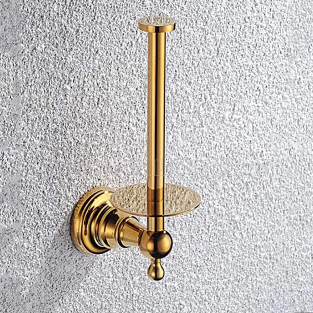 نگهدارنده دستمال توالت دیواری آلیاژ روی XWBLDBDFC، نگهدارنده رول توالت آبکاری شده طلایی مناسب حمام، ابعاد 18.4x9 سانتی متر نگهدارنده دستمال توالت دیواری آلیاژ روی XWBLDBDFC، نگهدارنده رول توالت آبکاری شده طلایی مناسب حمام، ابعاد 18.4x9 سانتی متر