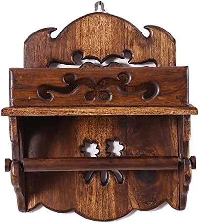 جا دستمال کاغذی توالت XWBLDBDFC، آویز رول دستمال کاغذی چوبی، نگهدارنده دستمال کاغذی توالت دیواری، پخش کننده رول دستمال کاغذی تزئینی، لوازم جانبی حمام - L جا دستمال کاغذی توالت XWBLDBDFC، آویز رول دستمال کاغذی چوبی، نگهدارنده دستمال کاغذی توالت دیواری، پخش کننده رول دستمال کاغذی تزئینی، لوازم جانبی حمام - L