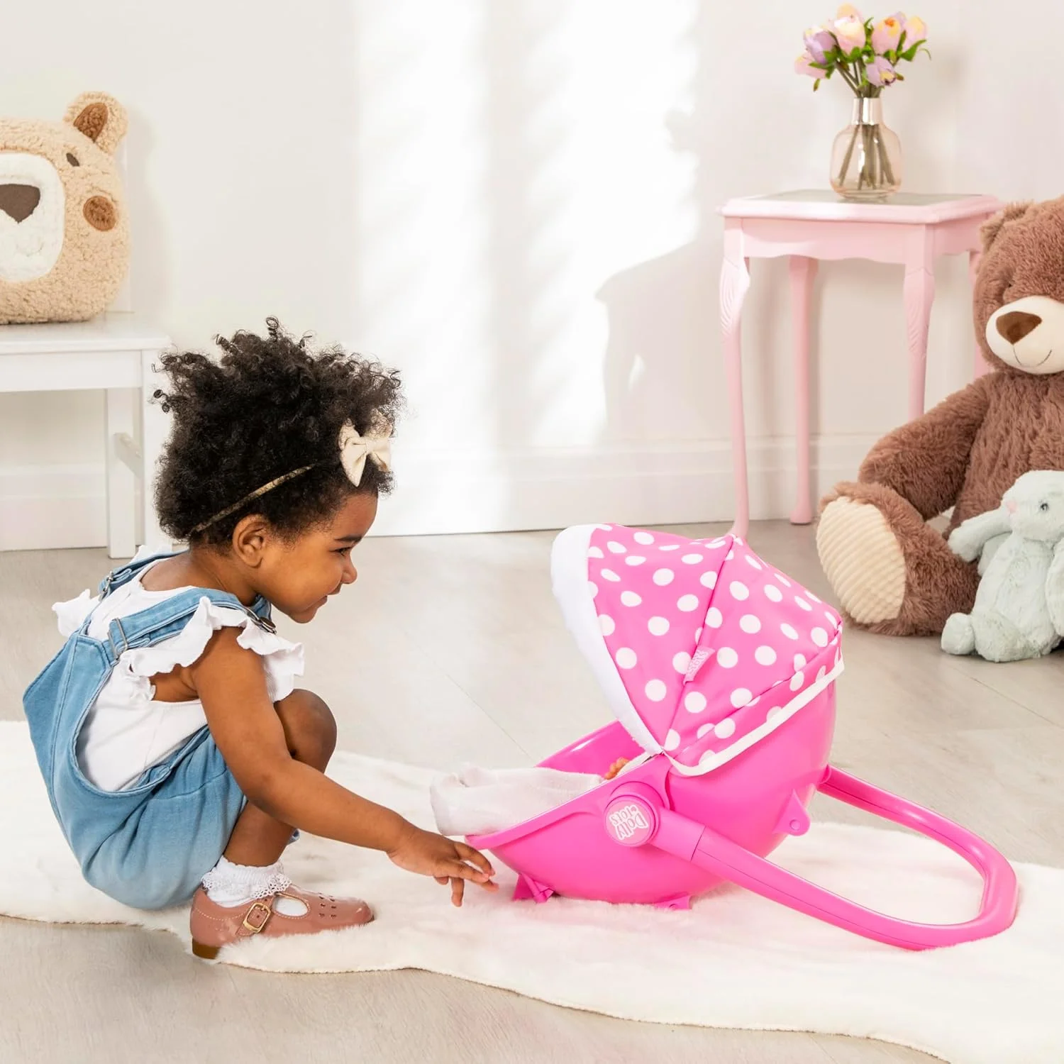 کالسکه عروسک دالی تاتز مدل 4 در 1 | کالسکه عروسک صورتی رنگ | کالسکه، کریر و صندلی کودک | لوازم جانبی کالسکه عروسک مناسب کودکان 18 ماه به بالا کالسکه عروسک دالی تاتز مدل 4 در 1 | کالسکه عروسک صورتی رنگ | کالسکه، کریر و صندلی کودک | لوازم جانبی کالسکه عروسک مناسب کودکان 18 ماه به بالا