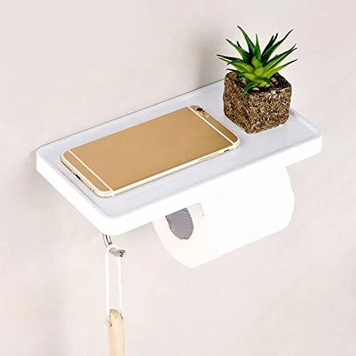 نگهدارنده چند منظوره کاغذ و تلفن حمام ZDmalt با قلاب، قفسه حوله تلفن هوشمند حمام، نگهدارنده کاغذ توالت نگهدارنده چند منظوره کاغذ و تلفن حمام ZDmalt با قلاب، قفسه حوله تلفن هوشمند حمام، نگهدارنده کاغذ توالت