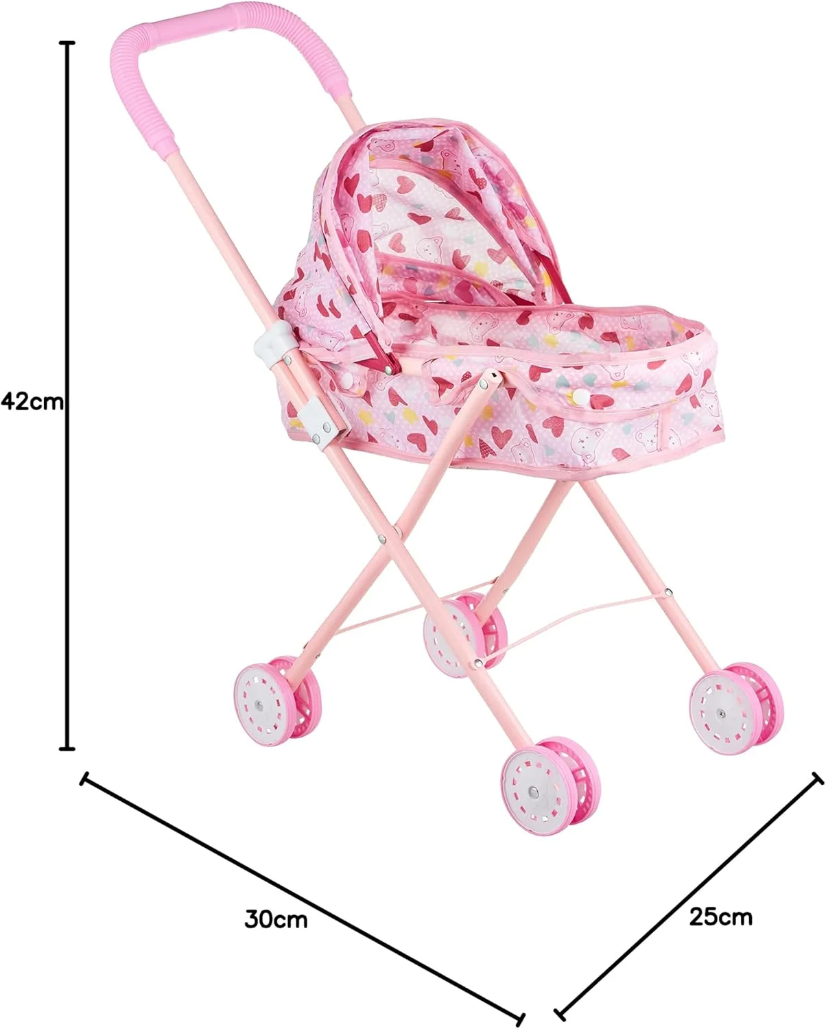 Mumoo Bear Baby Doll Stroller Doll High Chair Bouncer Crib Swing Doll Furniture Nursery Playset Role Pretend Play Toys For Boys Girls Above 4 Years (Stroller) , B07Nf9Bsdq