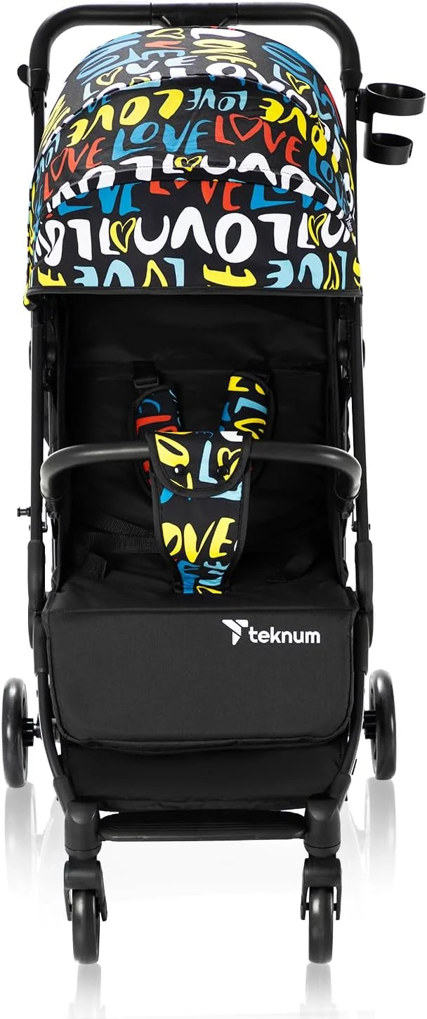 کالسکه مسافرتی تِکنوم مدل Travel Zen | ضربه گیر عالی | رو به جلو و رو به والدین | سایبان و صندلی پهن | کمربند ایمنی 5 نقطه ای | جا لیوانی | سبد بزرگ | تاشو سریع | 0-36 ماه | چند رنگ