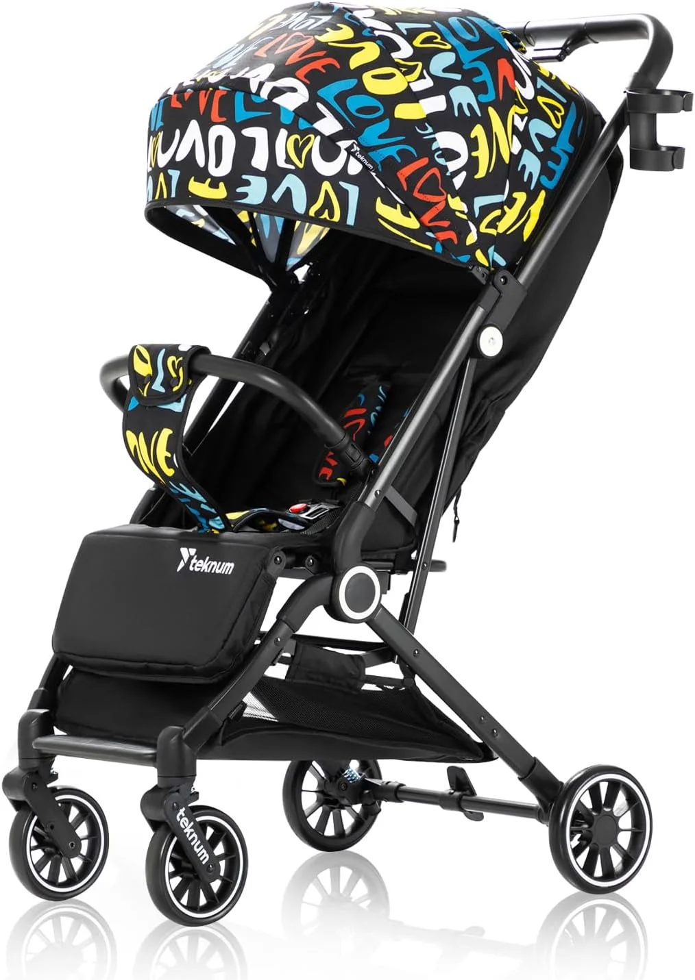 کالسکه مسافرتی تِکنوم مدل Travel Zen | ضربه گیر عالی | رو به جلو و رو به والدین | سایبان و صندلی پهن | کمربند ایمنی 5 نقطه ای | جا لیوانی | سبد بزرگ | تاشو سریع | 0-36 ماه | چند رنگ