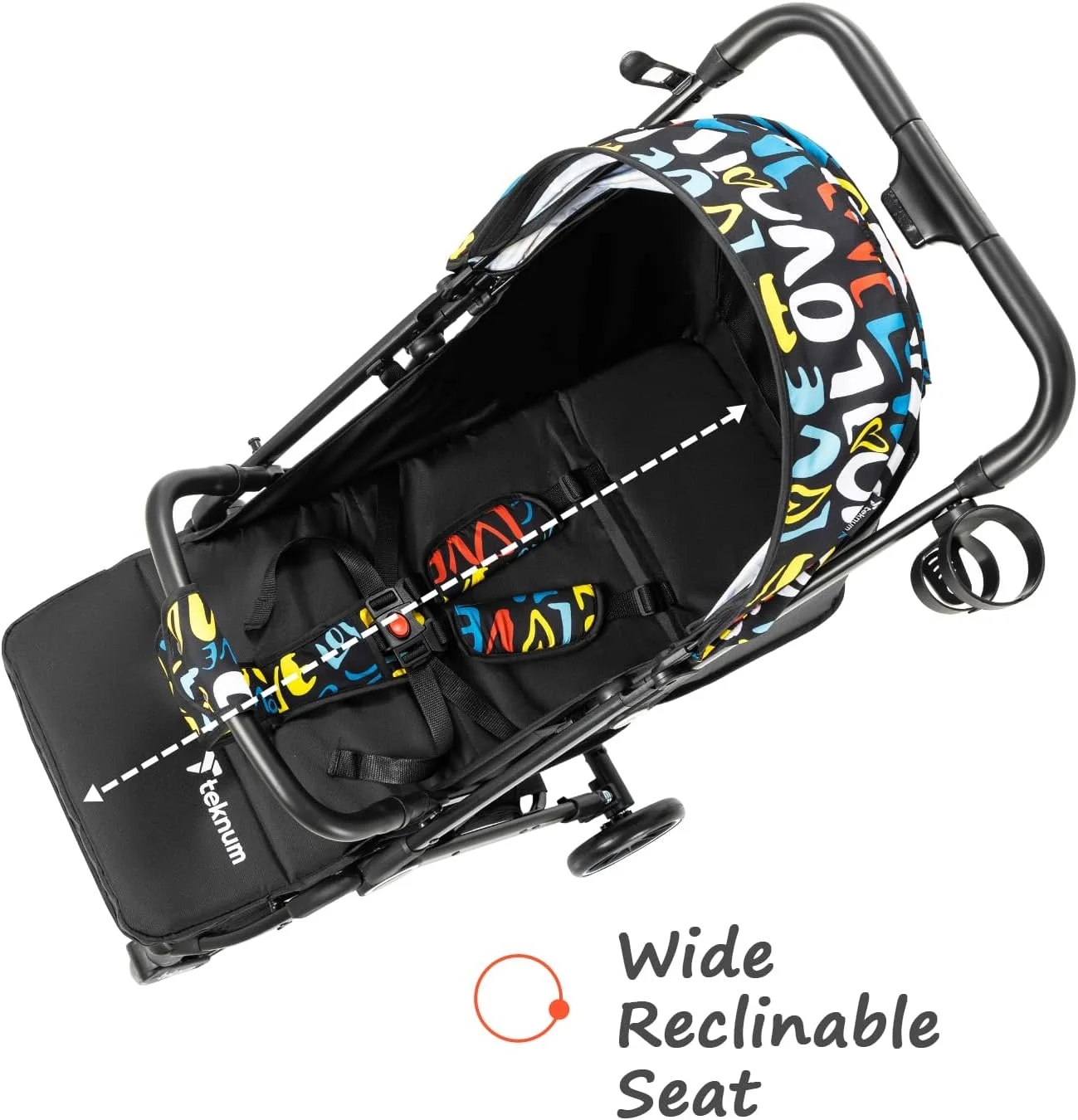 کالسکه مسافرتی تِکنوم مدل Travel Zen | ضربه گیر عالی | رو به جلو و رو به والدین | سایبان و صندلی پهن | کمربند ایمنی 5 نقطه ای | جا لیوانی | سبد بزرگ | تاشو سریع | 0-36 ماه | چند رنگ