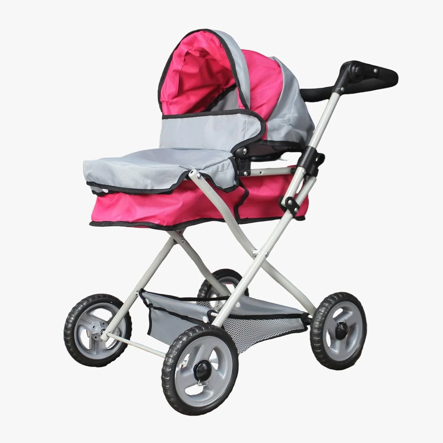 کالسکه عروسک 2 در 1 UKR برای دختران، کالسکه تاشو، اسباب بازی محکم با سایبان قابل تنظیم به همراه سبد ذخیره سازی | مناسب برای عروسک ها تا 42 سانتی متر کالسکه عروسک 2 در 1 UKR برای دختران، کالسکه تاشو، اسباب بازی محکم با سایبان قابل تنظیم به همراه سبد ذخیره سازی | مناسب برای عروسک ها تا 42 سانتی متر