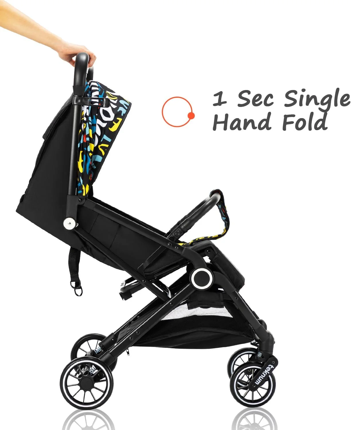 کالسکه مسافرتی تِکنوم مدل Travel Zen | ضربه گیر عالی | رو به جلو و رو به والدین | سایبان و صندلی پهن | کمربند ایمنی 5 نقطه ای | جا لیوانی | سبد بزرگ | تاشو سریع | 0-36 ماه | چند رنگ