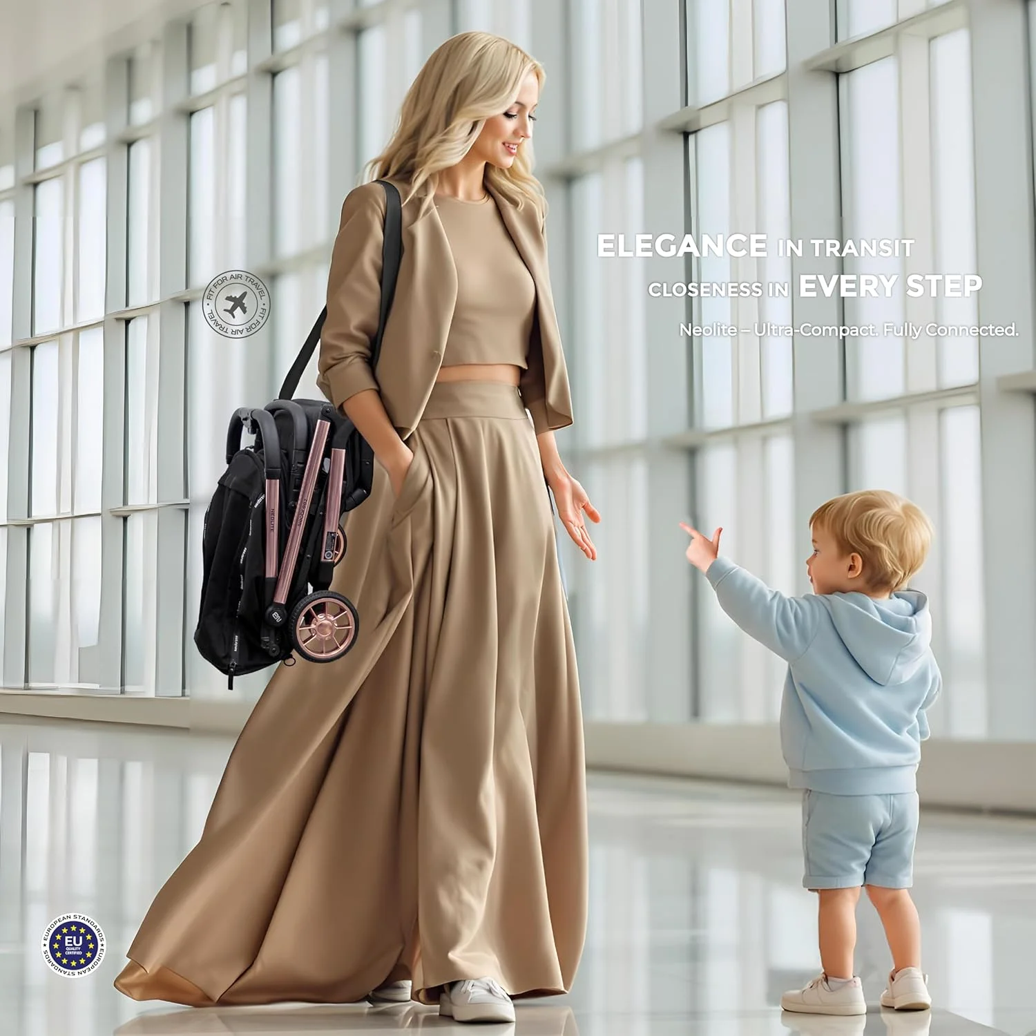 کالسکه فوق سبک نئولیت، سایز کابین هواپیما، تاشو و جمع و جور مناسب سفر، کالسکه کودک و نوزاد، تاشو با یک دست، صندلی قابل تنظیم، سایبان UPF 50+، مناسب 0-4 سال، 22 کیلوگرم کالسکه فوق سبک نئولیت، سایز کابین هواپیما، تاشو و جمع و جور مناسب سفر، کالسکه کودک و نوزاد، تاشو با یک دست، صندلی قابل تنظیم، سایبان UPF 50+، مناسب 0-4 سال، 22 کیلوگرم