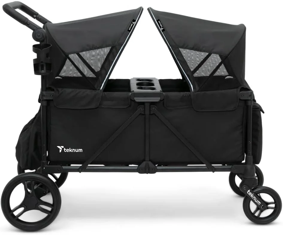 کالسکه واگنی TEKNUM Fellow برای 2 کودک به همراه سینی اسنک - مشکی کالسکه واگنی TEKNUM Fellow برای 2 کودک به همراه سینی اسنک - مشکی