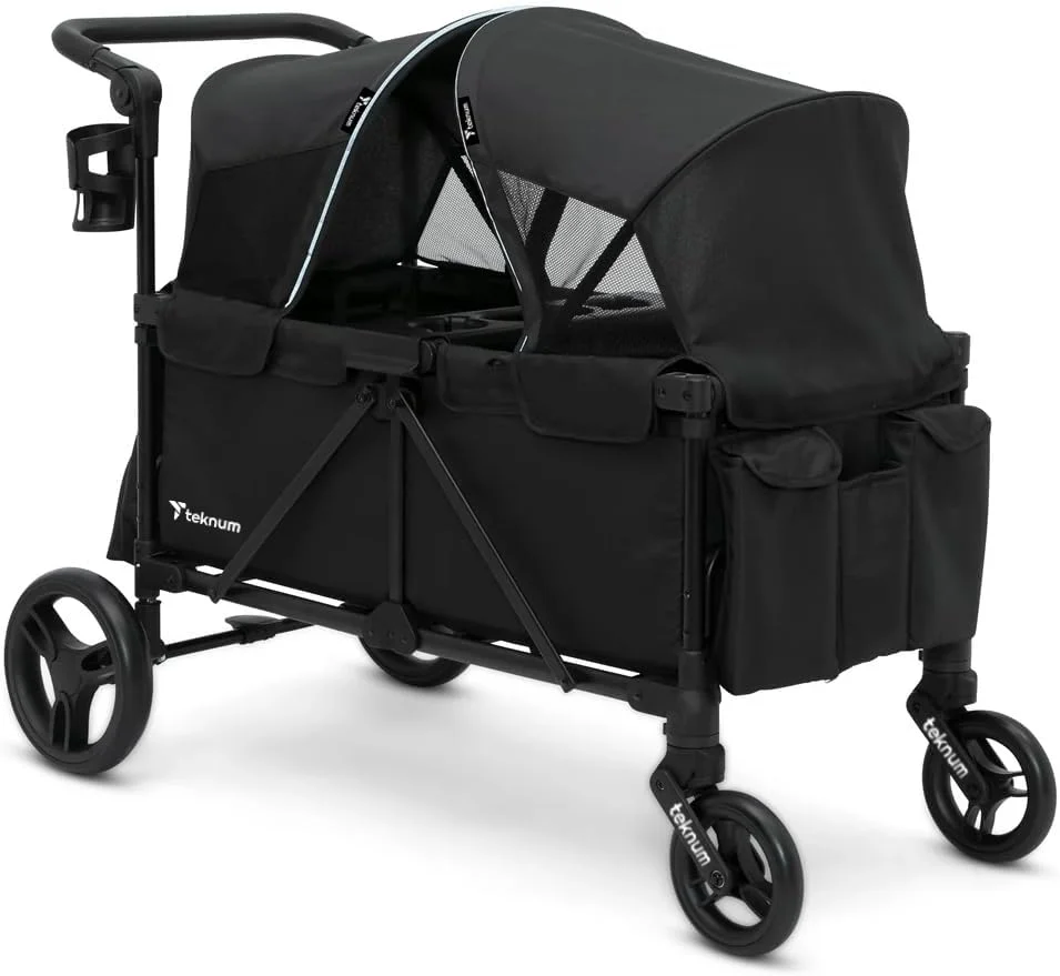 کالسکه واگنی TEKNUM Fellow برای 2 کودک به همراه سینی اسنک - مشکی کالسکه واگنی TEKNUM Fellow برای 2 کودک به همراه سینی اسنک - مشکی