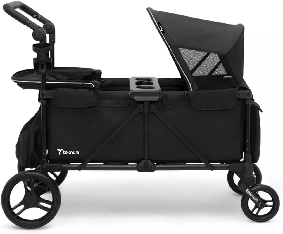 کالسکه واگنی TEKNUM Fellow برای 2 کودک به همراه سینی اسنک - مشکی کالسکه واگنی TEKNUM Fellow برای 2 کودک به همراه سینی اسنک - مشکی