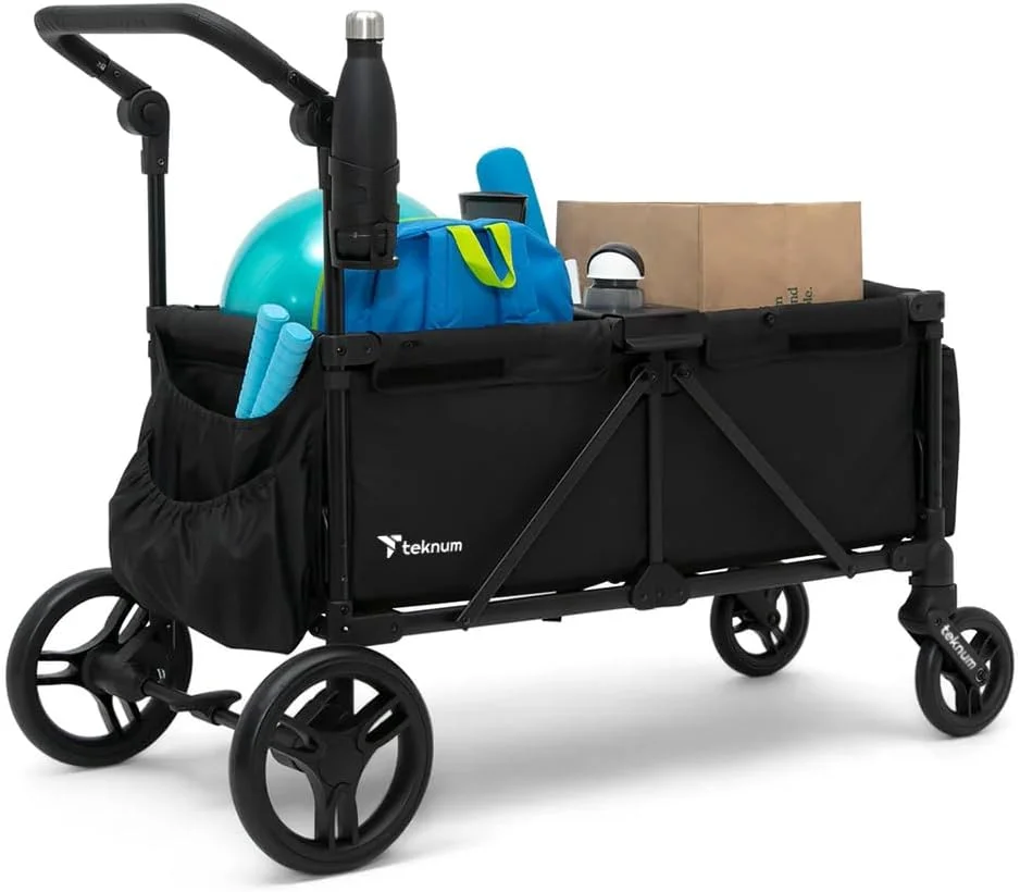 کالسکه واگنی TEKNUM Fellow برای 2 کودک به همراه سینی اسنک - مشکی کالسکه واگنی TEKNUM Fellow برای 2 کودک به همراه سینی اسنک - مشکی