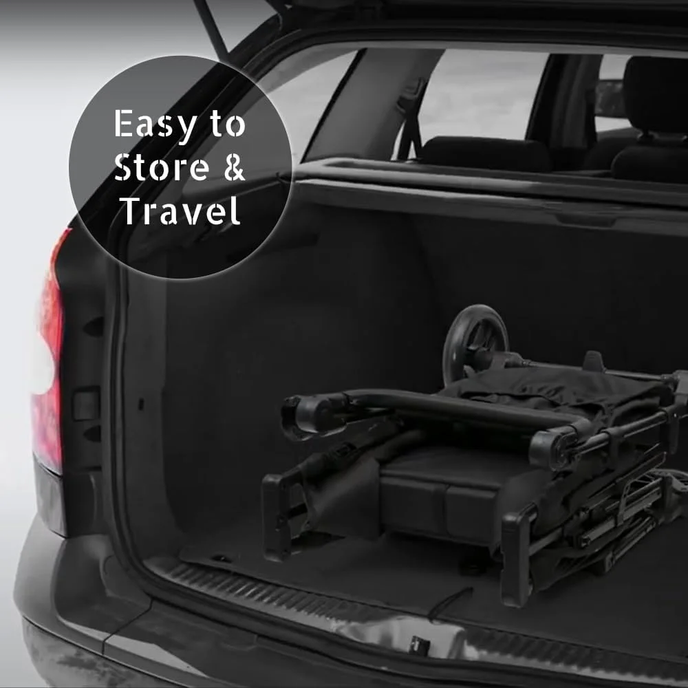 کالسکه واگنی TEKNUM Fellow برای 2 کودک به همراه سینی اسنک - مشکی کالسکه واگنی TEKNUM Fellow برای 2 کودک به همراه سینی اسنک - مشکی